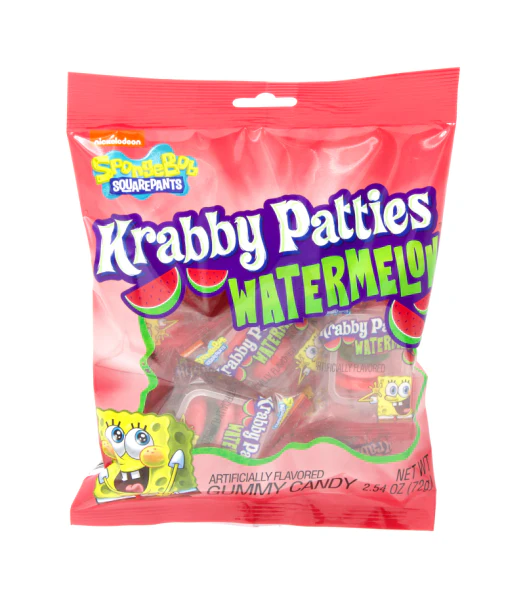 Krabby Patties Watermelon 72g Snaxies Exotic Snacks Montreal Quebec Canada 