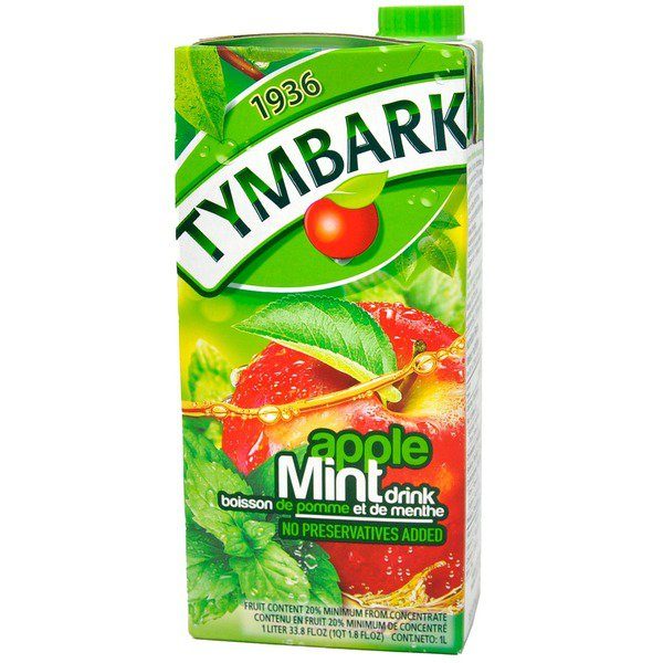 Tymbark Apple Mint 1L Exotic Drinks Snaxies Montreal Quebec Canada