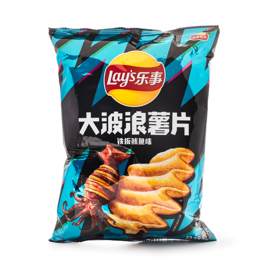 Lay's Grilled Squid BBQ Chips 135 g Montreal Quebec Canada Snaxies