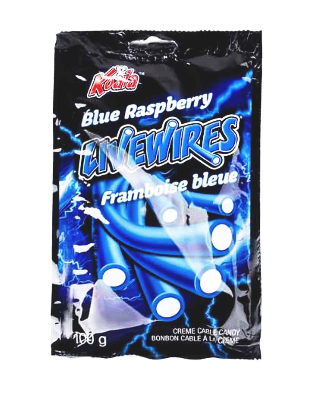 Koala Livewires Blue Raspberry 100 g Snaxies Exotic Snacks Montreal Quebec Canada