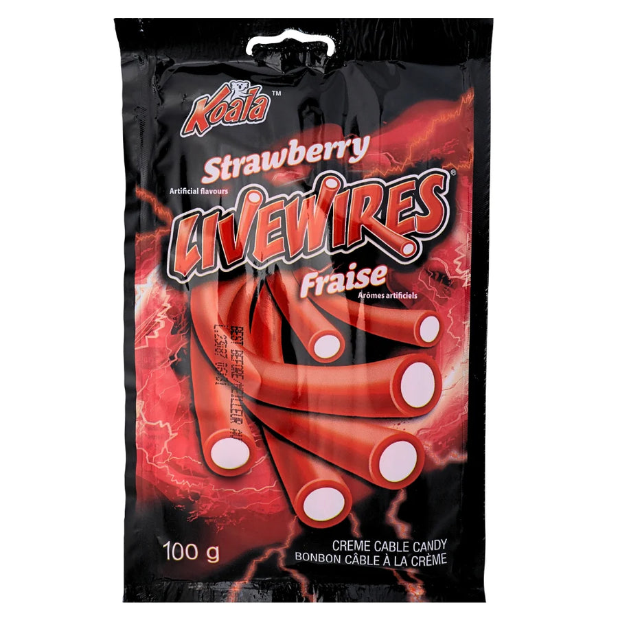 Koala Livewires Strawberry 100 g Snaxies Exotic Snacks Montreal Quebec Canada
