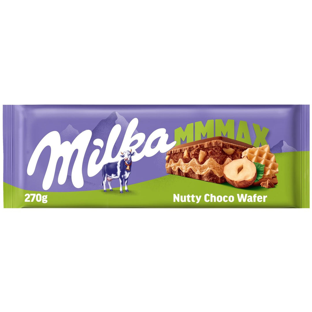 Milka MMMAX Nutty Choco Wafer 270 g Snaxies Exotic Chocolate Montreal Quebec Canada