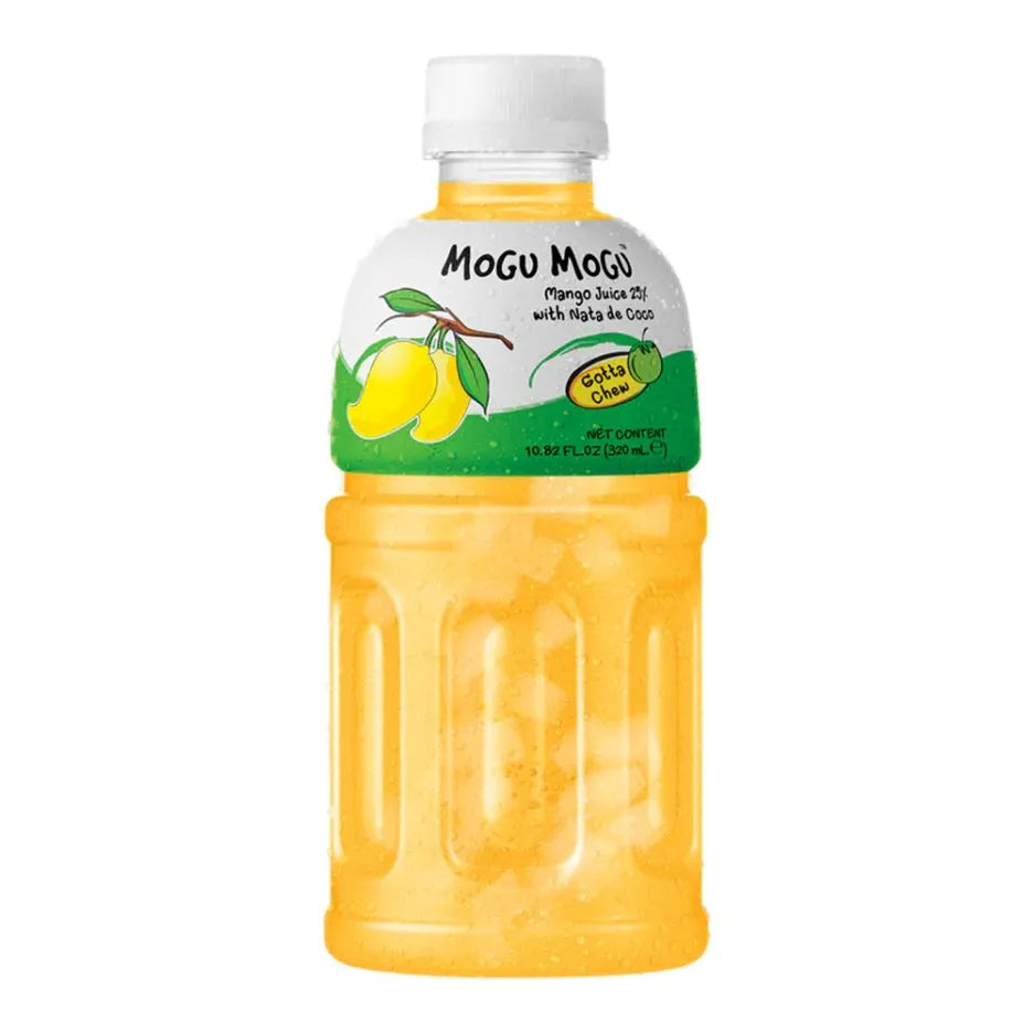 Mogu Mogu Mango Drink with Coconut Jelly 320 ml Exotic Drinks Snaxies Montreal Quebec Canada