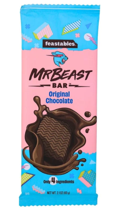 Mr Beast Original Chocolate Bar 60 g  Snaxies Exotic Snacks Montreal Quebec Canada