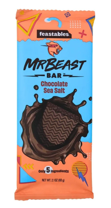 Mr Beast Chocolate Sea Salt Bar 60 g Snaxies Exotic Snacks Montreal Quebec Canada