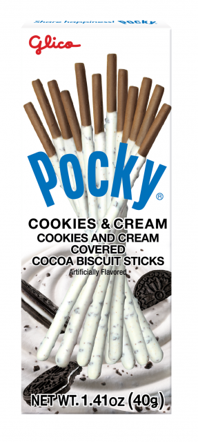 Pocky Cookies & Cream 40 g Snaxies Exotic Snacks Montreal Quebec Canada