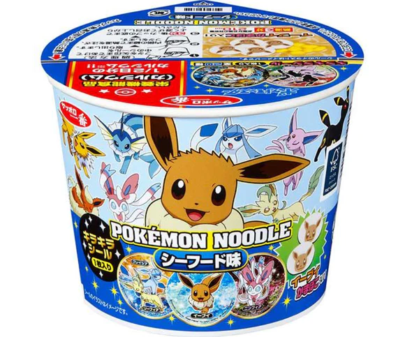 Sapporo Ichiban Pokemon Seafood Noodles 37 g Snaxies Exotic Noodles Montreal Quebec Canada