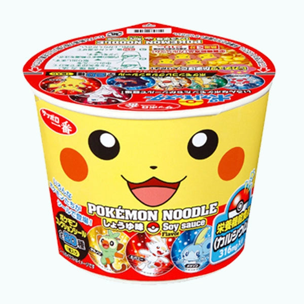 Sapporo Ichiban Pokemon Soy Sauce Noodles 38 g Snaxies Exotic Instant Noodles Montreal Quebec Canada