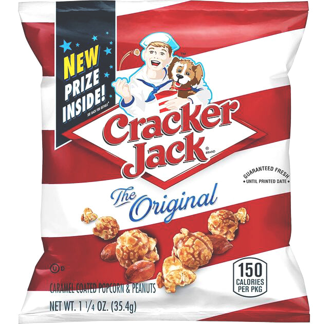 Cracker Jack Caramel Popcorn & Peanuts 35.4 g Snaxies Exotic Snacks Montreal Quebec Canada