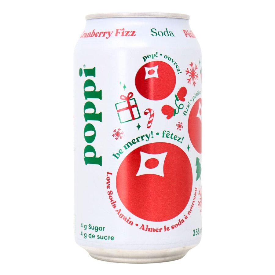 Poppi Cranberry Fizz 355 mL Drinks Snaxies Montreal Quebec Canada 