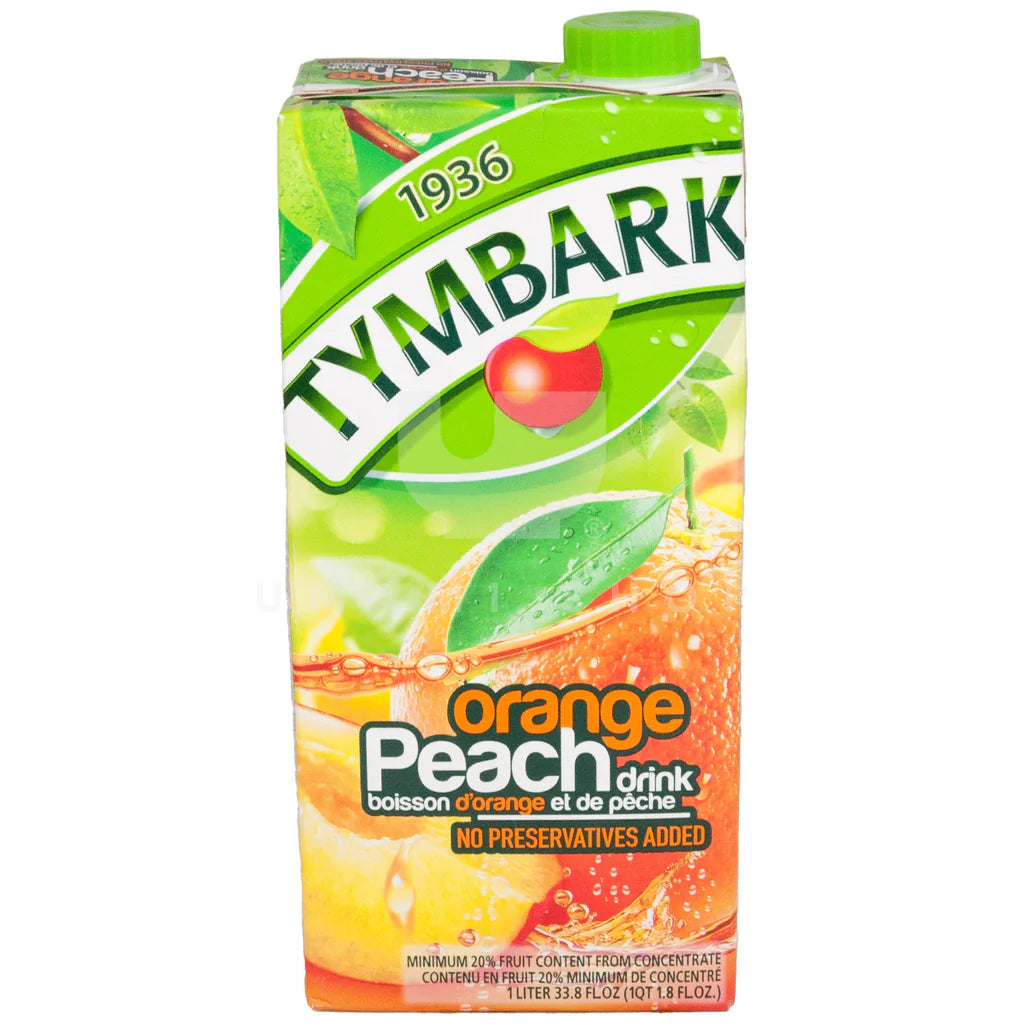 Tymbark Peach Orange 1L  Exotic Drinks Snaxies Montreal Quebec Canada