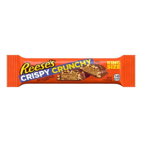 Reese's Crispy Crunchy King Size Bar 87 g Snaxies Exotic Snacks Montreal Quebec Canada