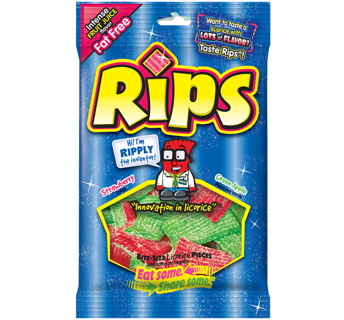 Rips Strawberry & Green Apple 113 g Snaxies Exotic Candy Montreal Quebec Canada