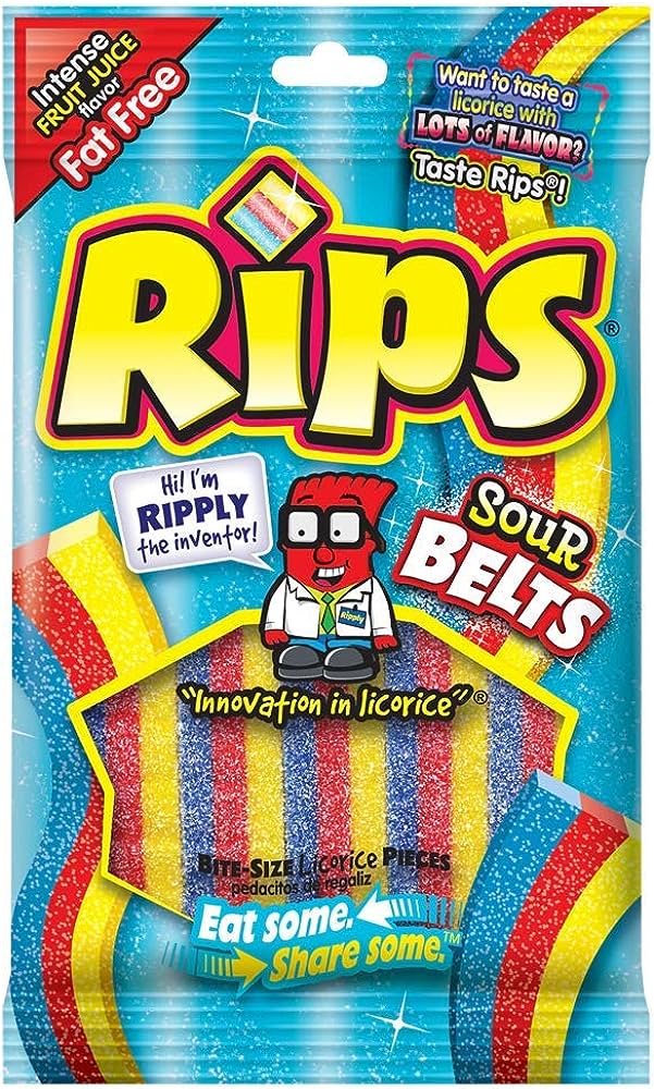 Rips Sour Belts 99 g Snaxies Exotic Snacks Montreal Quebec Canada