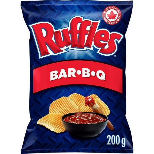 Ruffles Bar-B-Q 200 g Snaxies Exotic Snacks Montreal Quebec Canada