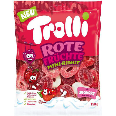 Trolli Mini Rings Red Fruits (Rote Früchte) 150 g Exotic Snacks Montreal Quebec Canada