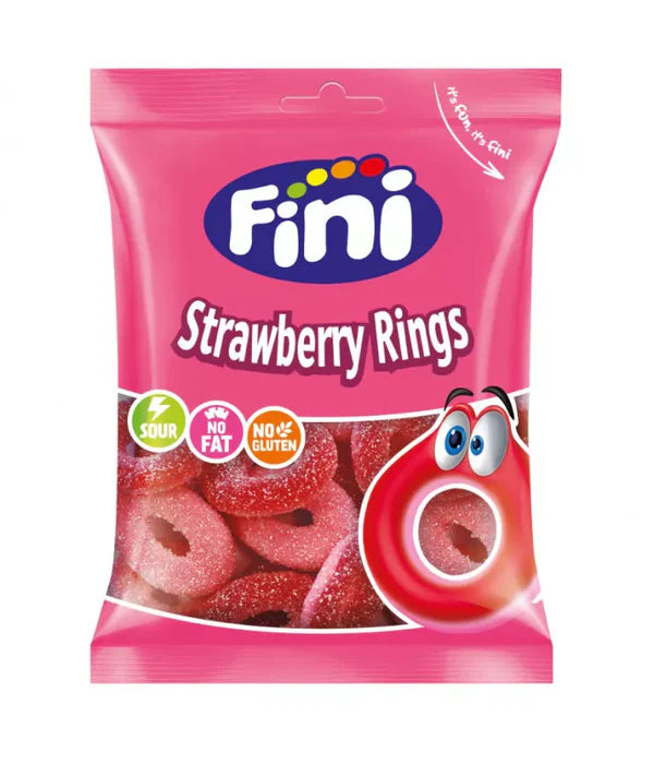 Fini Strawberry Rings 90 g Snaxies Exotic Candy Montreal Quebec Canada