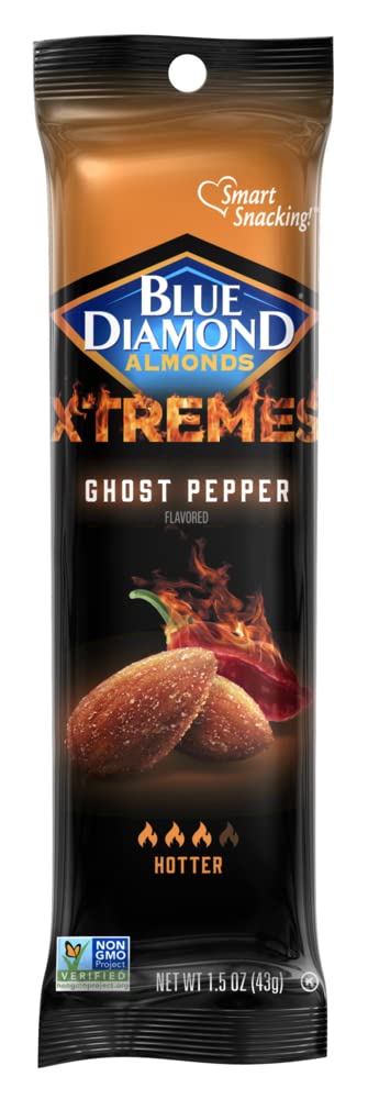 Blue Diamond XTREMES Ghost Pepper Almonds 43 g Snaxies Exotic Snacks Montreal Quebec Canada