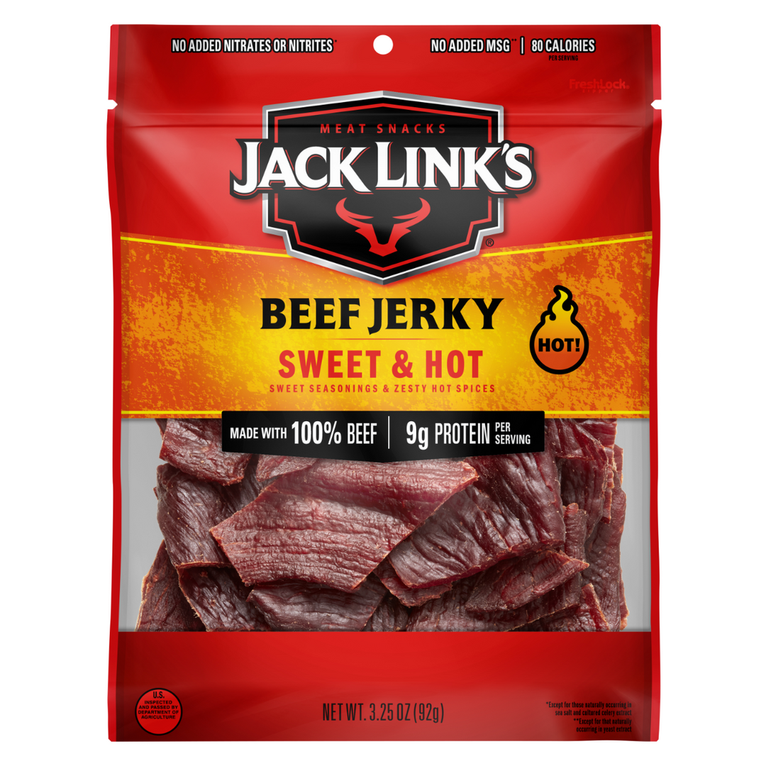 Jack Link's Sweet & Hot Beef Jerky 80 g Snaxies Exotic Snacks Montreal Quebec Canada