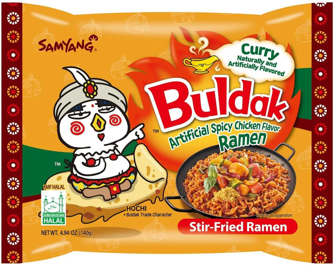 Samyang Hot Chicken Curry Flavour Ramen Pack 140 g Exotic Snacks Snaxies Montreal Quebec Canada