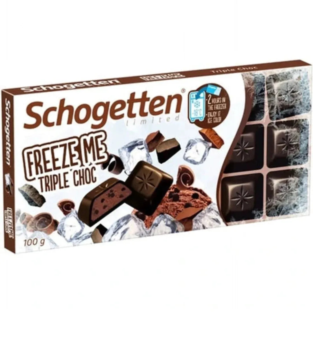 Schogetten "Freeze me" Triple Choc 100 g Snaxies Exotic Snacks Montreal Quebec Canada