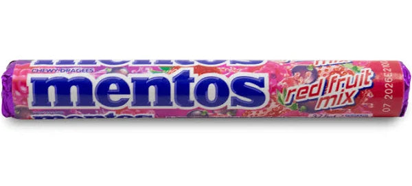 Mentos Red Fruit 37.5 g Exotic Snacks Candy Snaxies Montreal Quebec Canada 