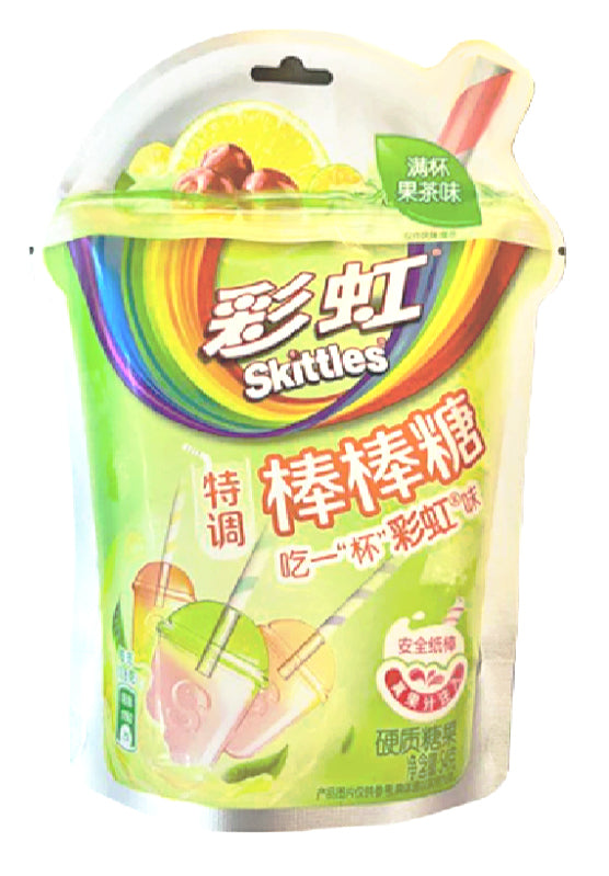 Skittles Lollipop Fruit Tea Bag 45 g Snaxies Exotic Snacks Montreal Quebec Canada