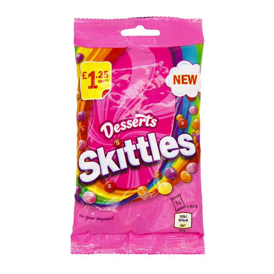 Skittles Desserts 125 g Snaxies Exotic Candy Montreal Quebec Canada