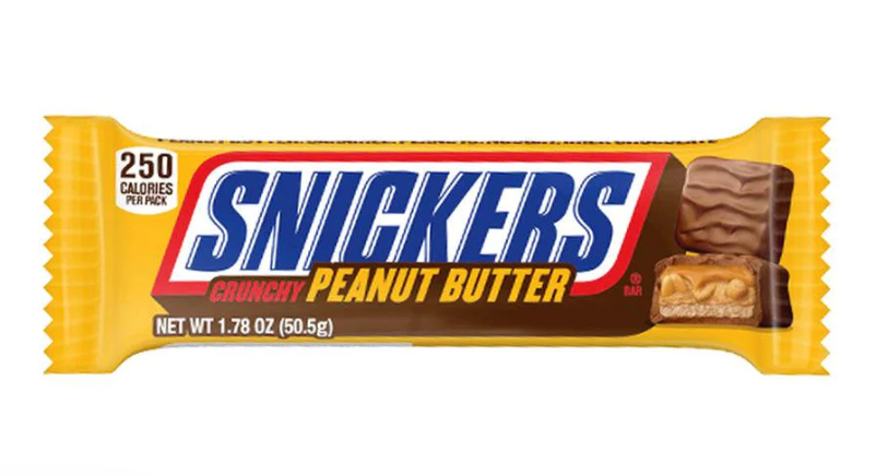 Snickers Crunchy Peanut Butter Squares 50.5 g Snaxies Exotic Snacks Montreal Quebec Canada