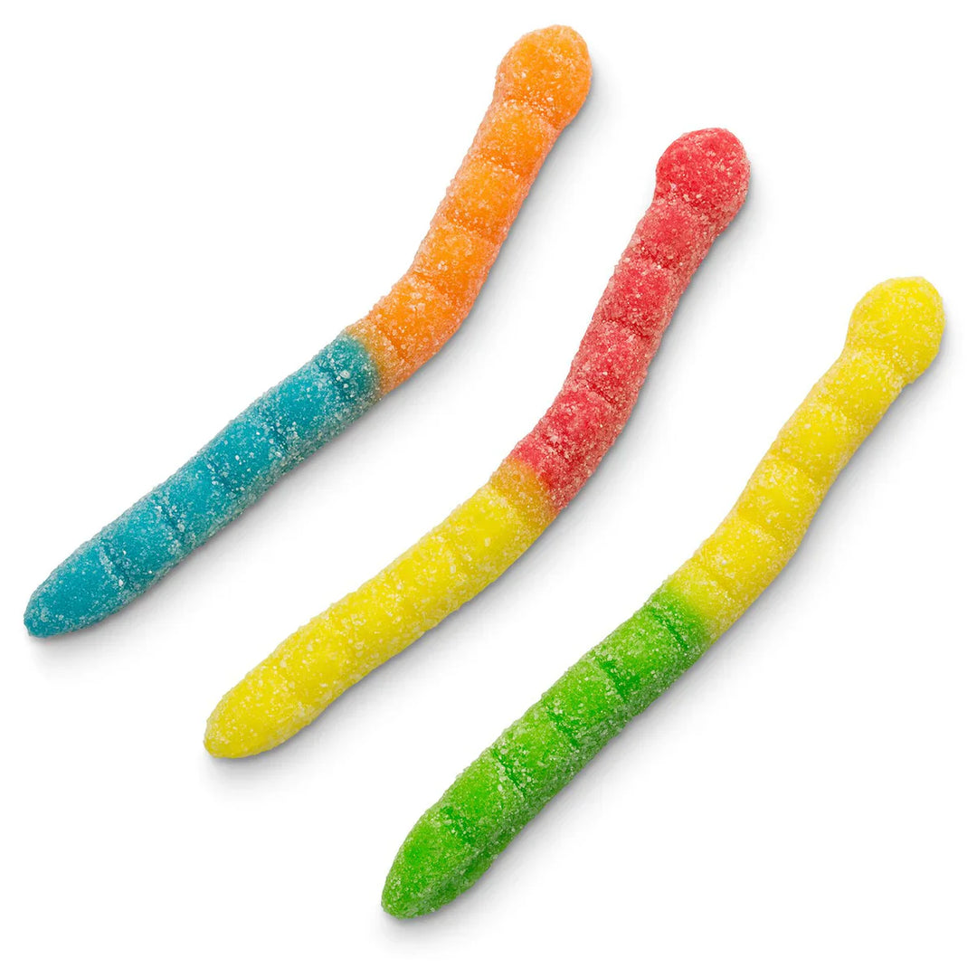 Albanese Bulk Sour Neon Gummi Worms (4") 2 kg