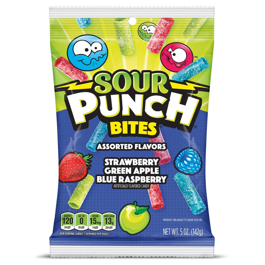 Sour Punch Bites Assorted Flavours 142 g Snaxies Exotic Candy Montreal Quebec Canada