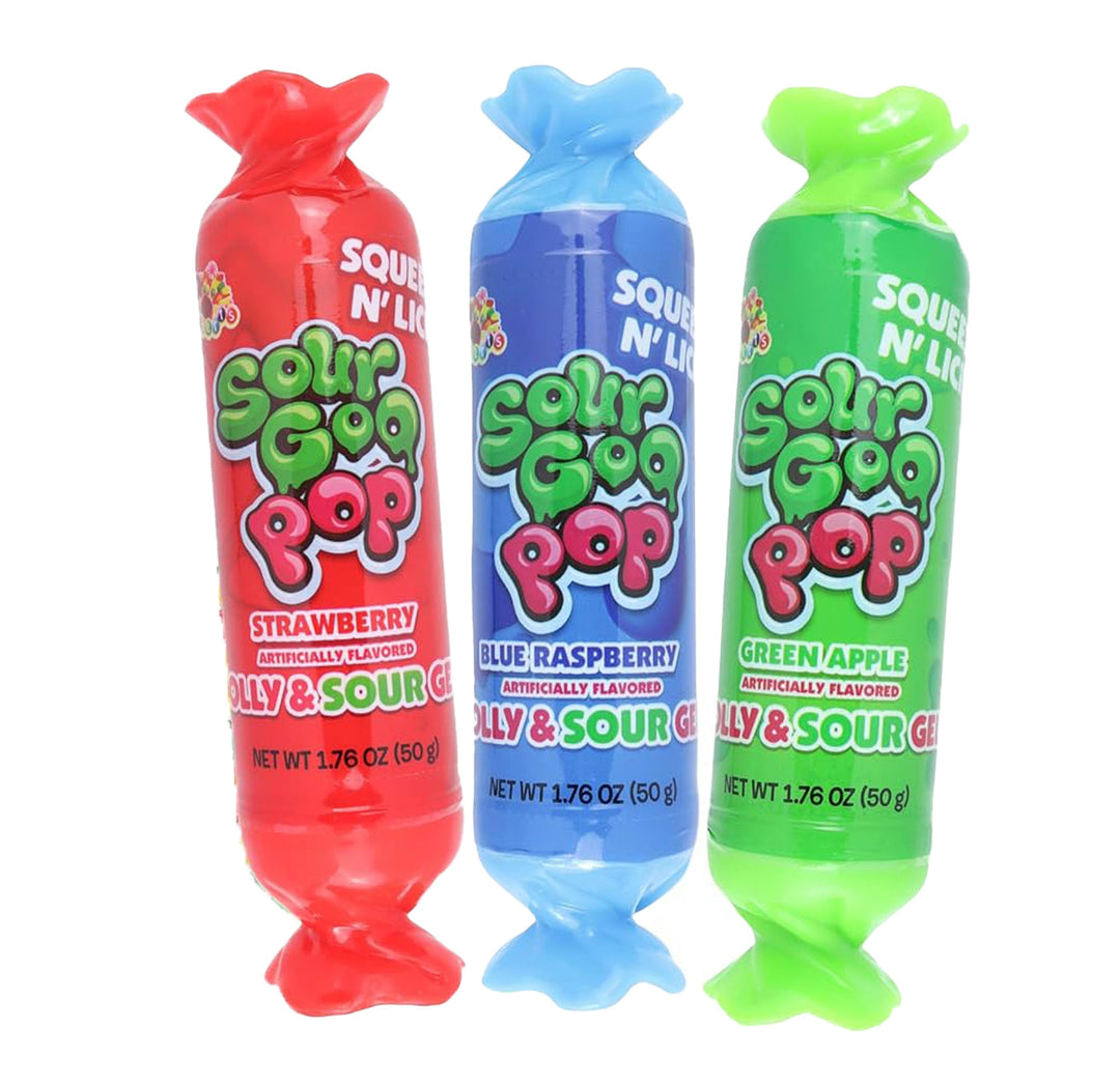 Albert's Sour Goo Pop 50 g Snaxies Exotic Snacks Montreal Quebec Canada