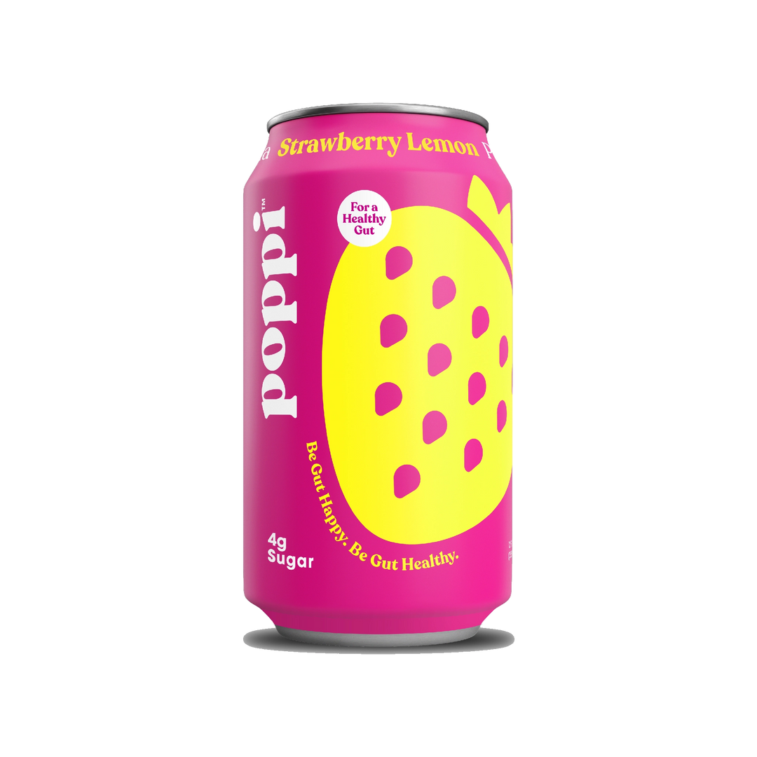 Poppi Strawberry Lemon 355 mL Snaxies Exotic Drink Montreal Quebec Canada