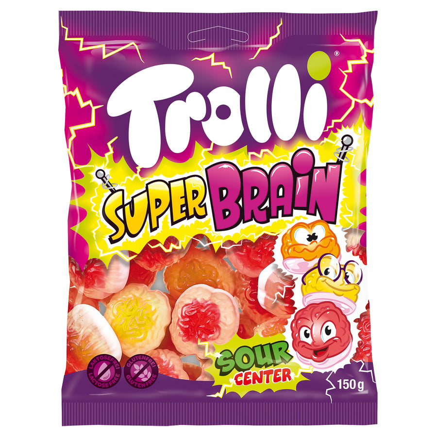 Trolli Super Brain 150 g Snaxies Exotic Snacks Montreal Quebec Canada