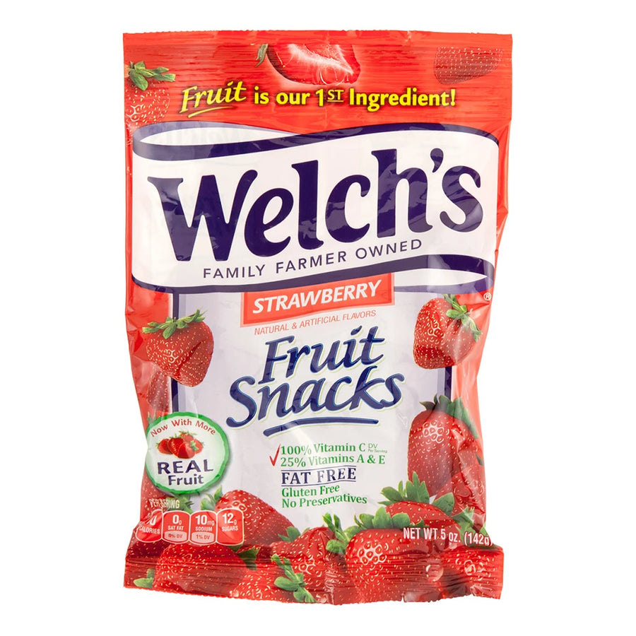 Welch's Strawberry 142g Montreal Quebec Canada Snaxies