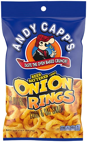 Andy Capp's Beer Battered Onion Rings 85 g Snaxies Exotic Chips Montreal