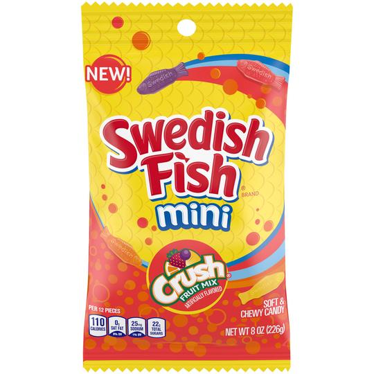 Swedish Fish Assorted Crush Large Peg Bag 226 g Snaxies Exotic Candy Montreal Canada