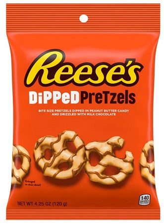 Reese's DiPPeD PreTzels 120 g Exotic Snacks Snaxies Montreal Quebec Canada