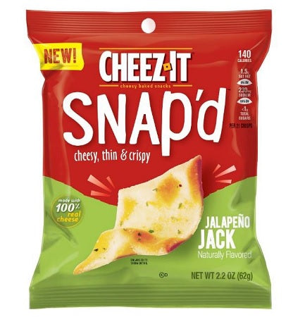 Cheez-It Snap'd Jalapeno Jack Crackers 62 gImported Exotic Snack Montreal Quebec Canada Snaxies