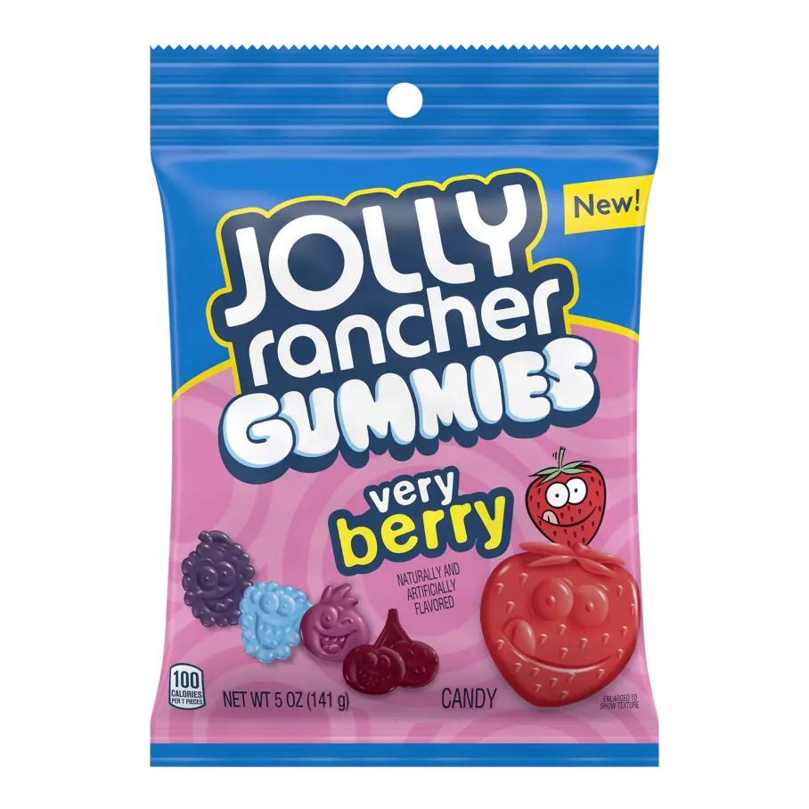 Jolly Rancher Gummies Very Berry 141 g Snaxies Exotic Candy Montreal Canada