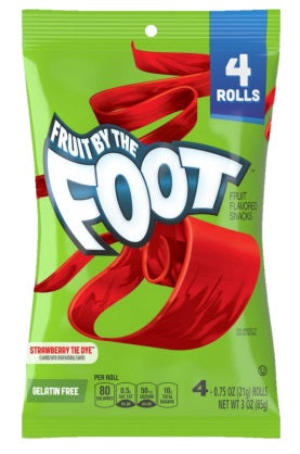 Fruit by the Foot Strawberry Tie-Dye 85 g Snaxies Exotic Snacks Montreal Quebec Canada