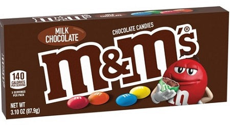 M&M's Milk Chocolate Theatre Box 87.9 g Exotic Snacks Snaxies Montreal Quebec Canada