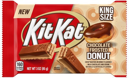 Kit Kat Chocolate Frosted Donut King Size Candy Bar 85 g Exotic Snacks Snaxies Montreal Quebec Canada