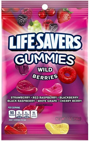 Lifesavers Wild Berries Gummies 198 g Snaxies Exotic Snacks Montreal Quebec Canada