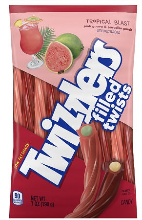 Twizzlers Filled Twists Tropical Blast 198 g Exotic Snacks Snaxies Montreal Quebec Canada
