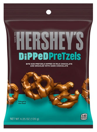 Hershey's DiPPeD PreTzels Milk Chocolate 120 g Exotic Snacks Snaxies Montreal Quebec Canada