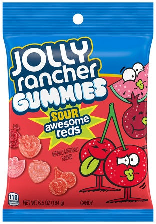 Jolly Rancher Gummies Sour Awesome Reds 184 g Exotic Snacks Snaxies Montreal Quebec Canada