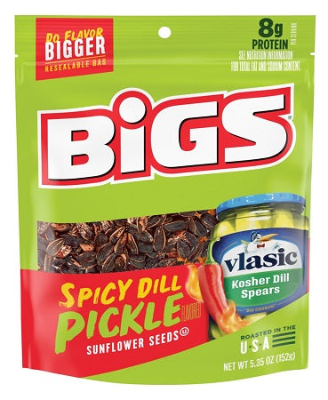 BIGS Vlasic Spicy Dill Pickle Sunflower Seeds 152 g Exotic Snacks Snaxies Montreal Quebec Canada