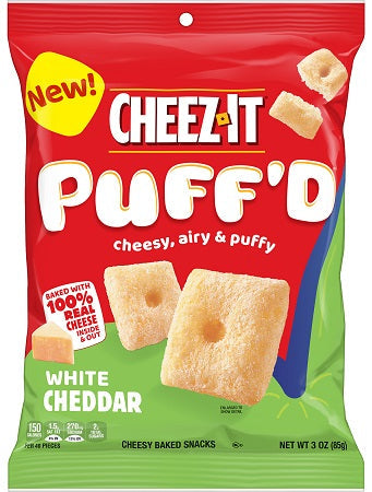 Cheez-It Puff'd White Cheddar 85 g Imported Exotic Snack Montreal Quebec Canada Snaxies