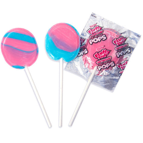 Charms Fluffy Stuff Cotton Candy Lollipop 18 g Snaxies Exotic Candy Montreal Canada